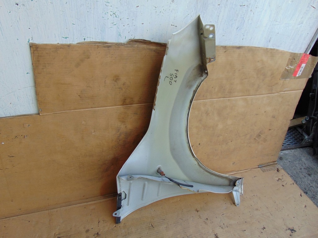 фото №13, Крыло левый перед fiat 500 2007- белый