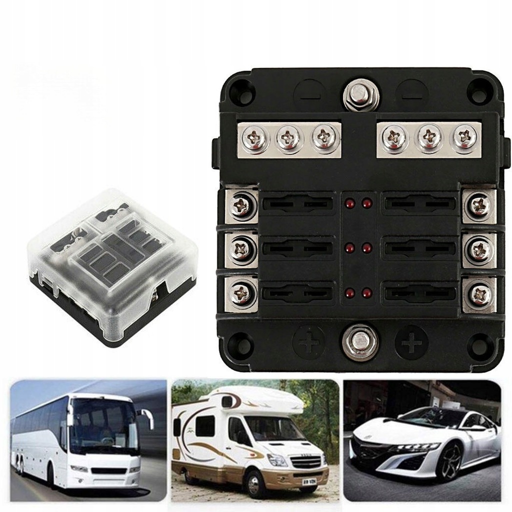 фото №14, Кронштейн запобіжників універсальних do obwodów автомобільних