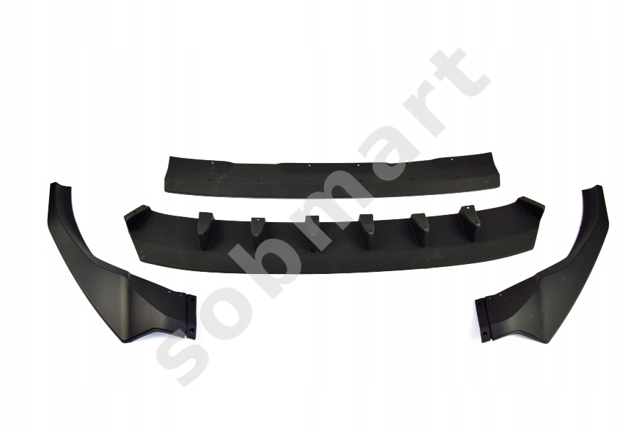 фото №16, Накладка бампера передній do audi sq8 2018-2024 s-line чорний mat abs