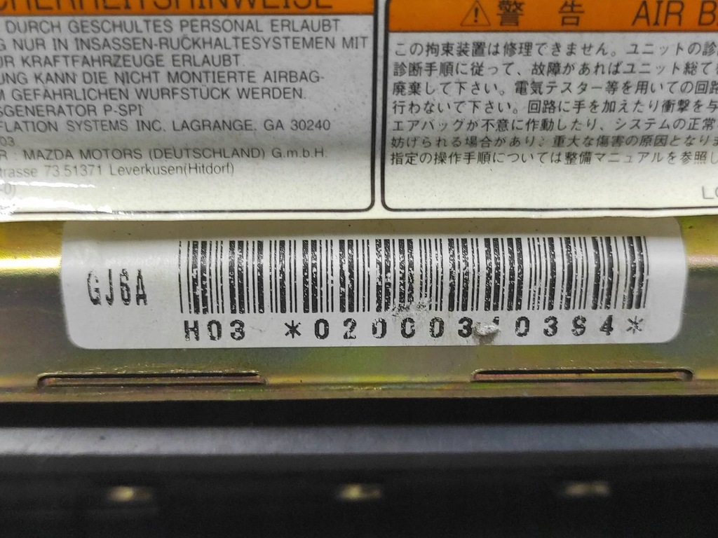 фото №14, Набір postrzałowy mazda 6 i 2003r