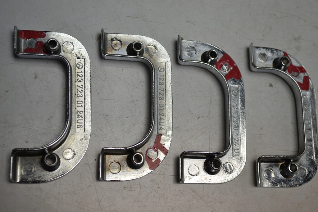 фото №7, Mercedes w123 w126 захист рамки замки двері хром