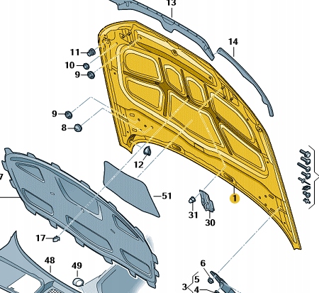 Купить Новая оригинальная капот к audi a5/s5