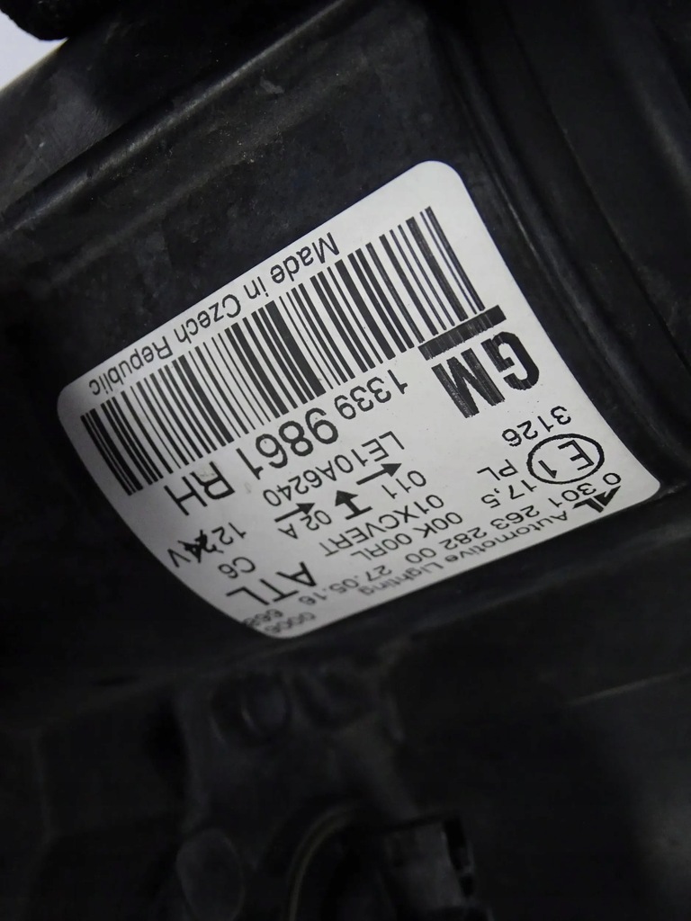 фото №8, Лампа перед передня права opel zafira c ксенон комплектна