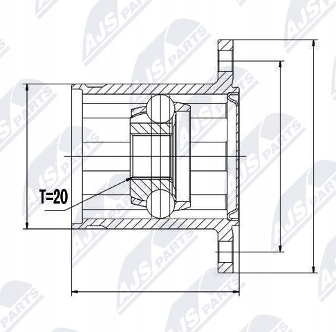 фото №5, Шарнир wewnęrzny lexus rx400h 05- rx350/400 08-