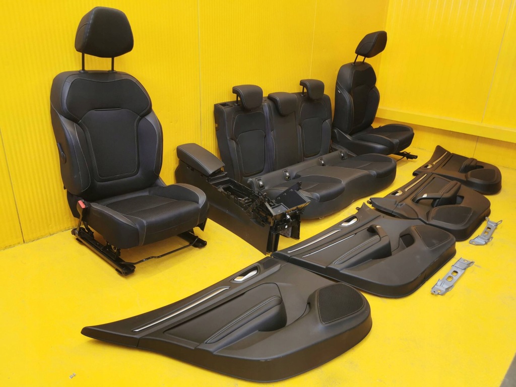 фото №14, Renault megane iv hb lift сиденье заднее сиденье обшивки туннель подогрев чёрные 20r.-