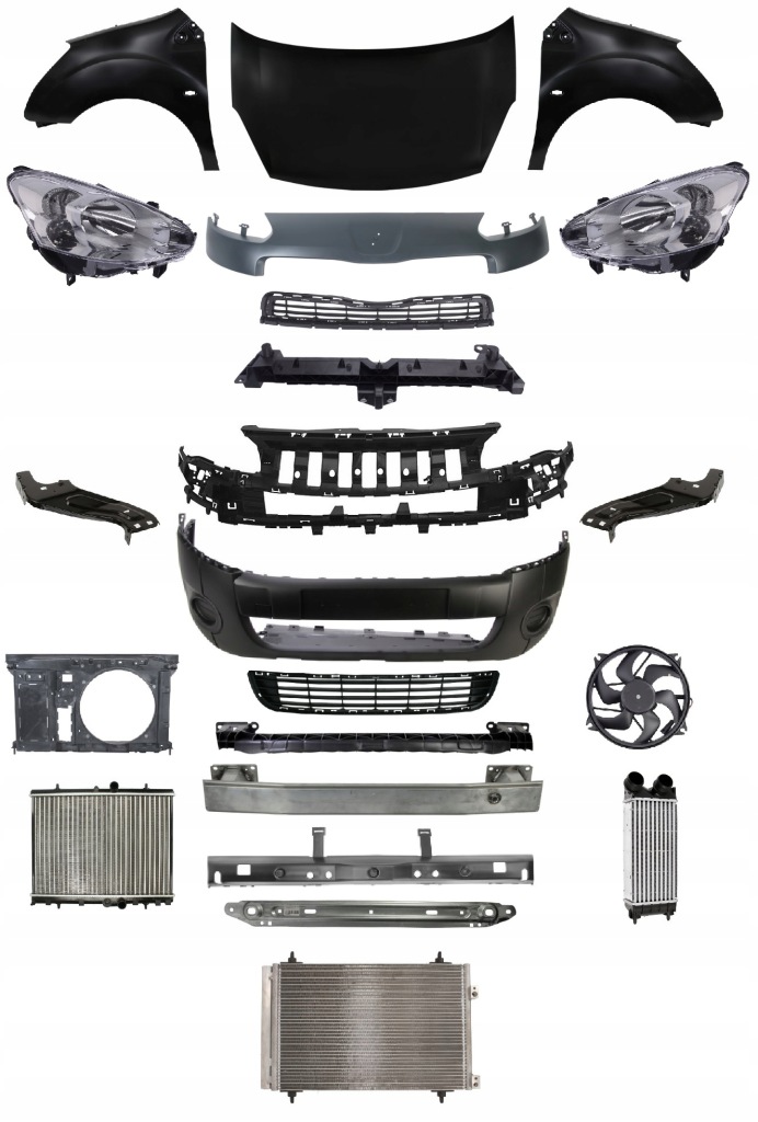 Купити Partner перед 15-18 капот крила фара ремінь