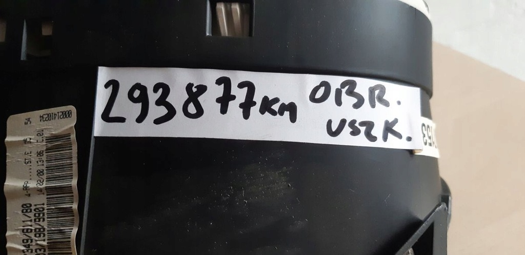 фото №10, Счетчик приборы peugeot 206 1998-01 dwie разъёмы 9634961180 пробег 293877