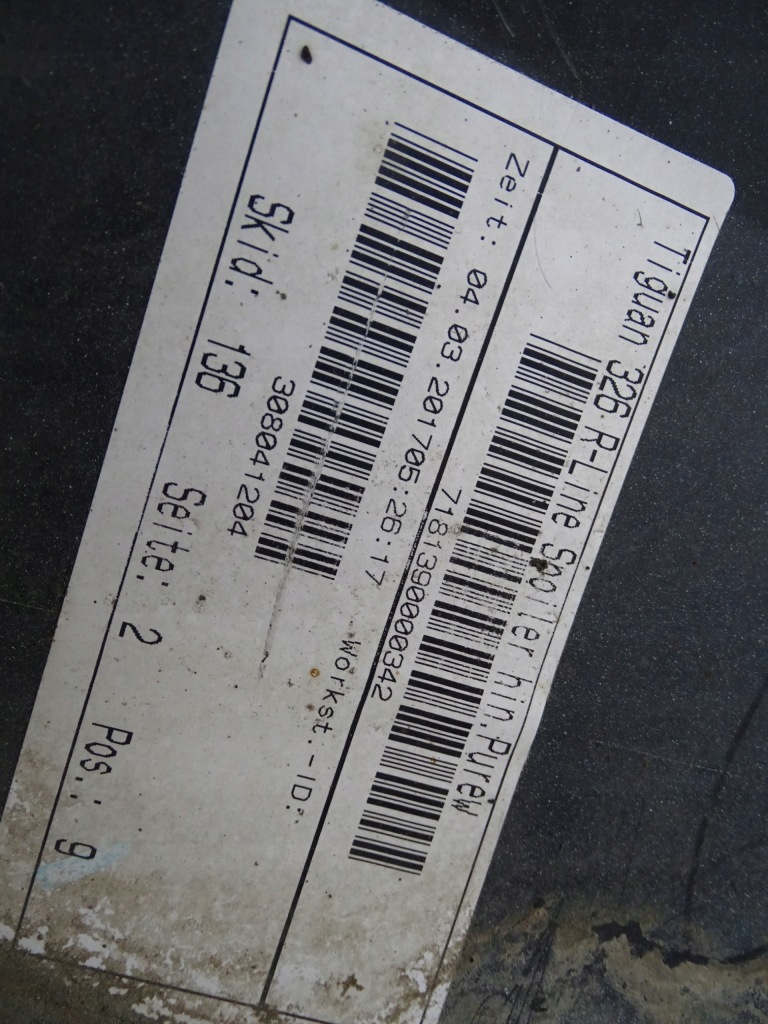 фото №7, Бампер задняя задний vw tiguan ii 2 5na r-line