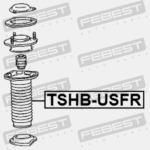 фото №4, Защита амортизатора заднего febest tshb-usfr