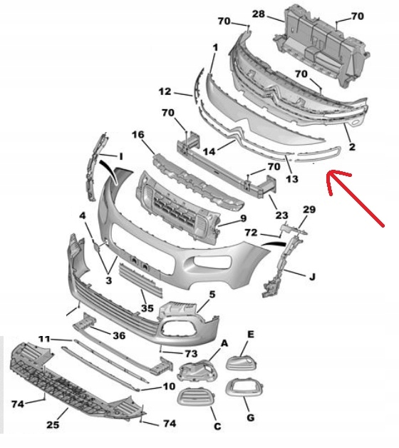 фото №3, Berlingo partner rifter 18- хром рамка drl правая