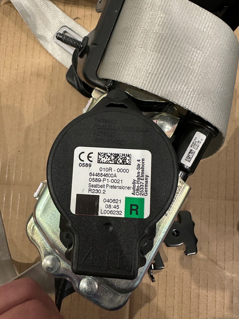 фото №6, Volvo s60 iii 18-23 pas ремені безпеки комплект світлий бежеві