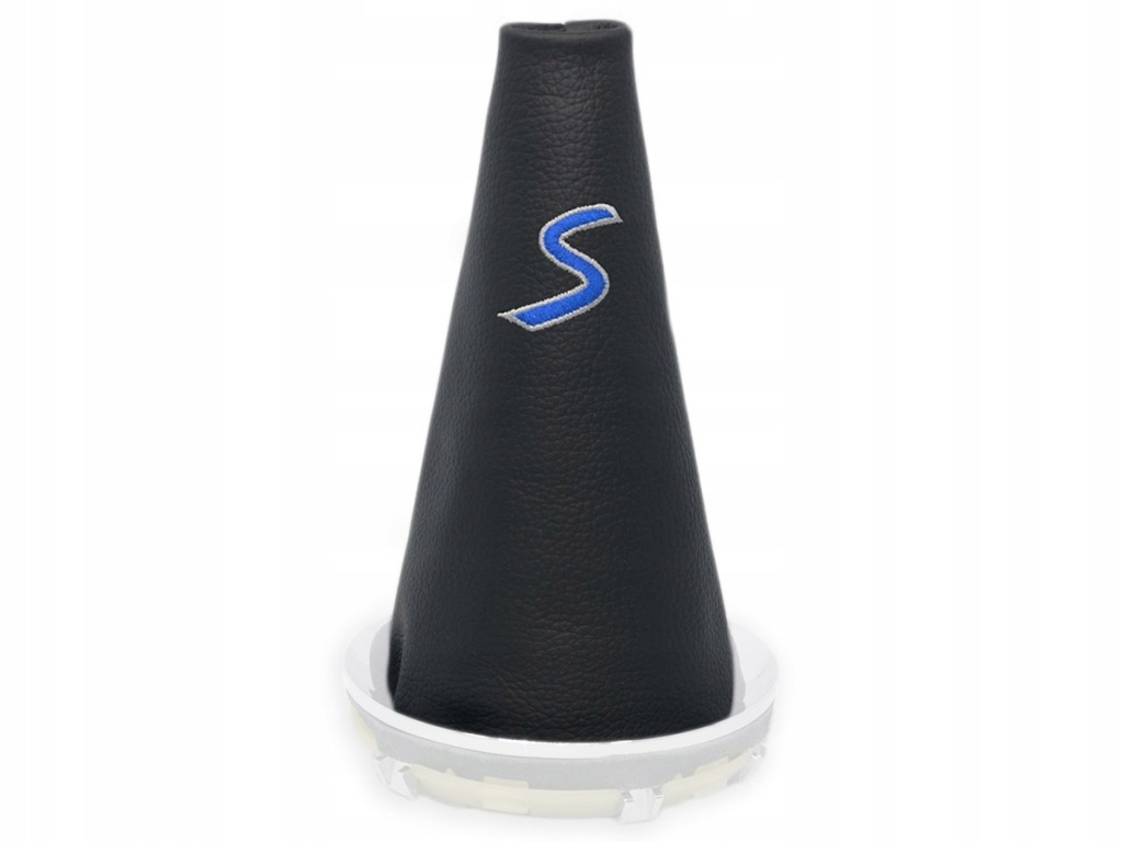 Купити Mini cooper s r56 r55 чохол перемикання передач чорна шкіра вишивка granatowy