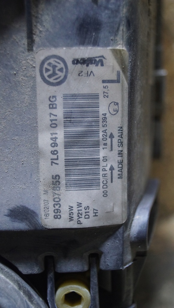 фото №9, Vw touareg 7l лампа ліва перед ксенон eu