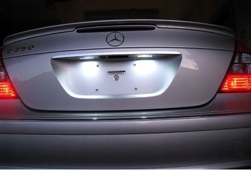 фото №4, Подсветка led номерного знака mercedes w203 w211 w219
