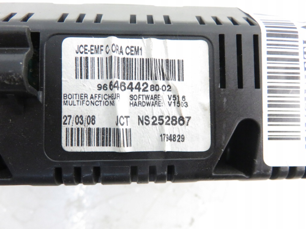 фото №5, Дисплей peugeot 308 4a_, 4c_ 9646444280