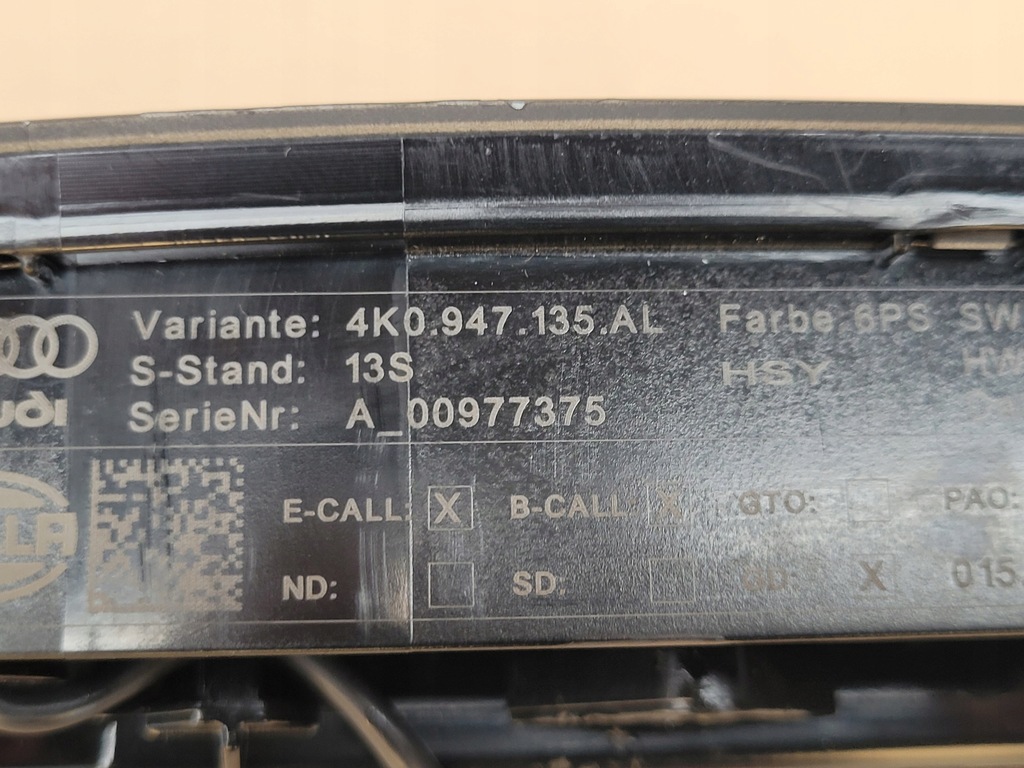 фото №9, Лампа потолочный audi etron e-tron s sportback ge 4ke eu 4k0959728a