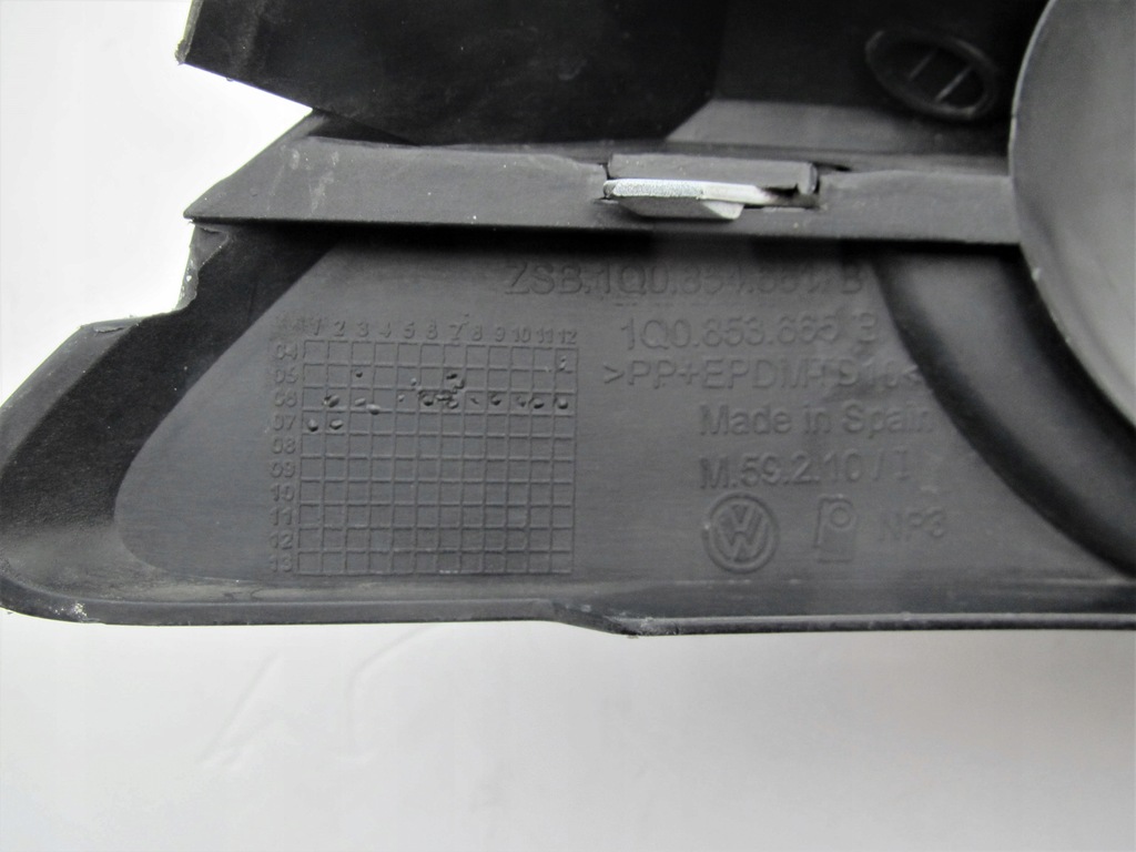 фото №9, Vw eos 1q0 2006 - 2011 бампер решётки заглушка противотуманная фара l + r оригинал оригинальный номер