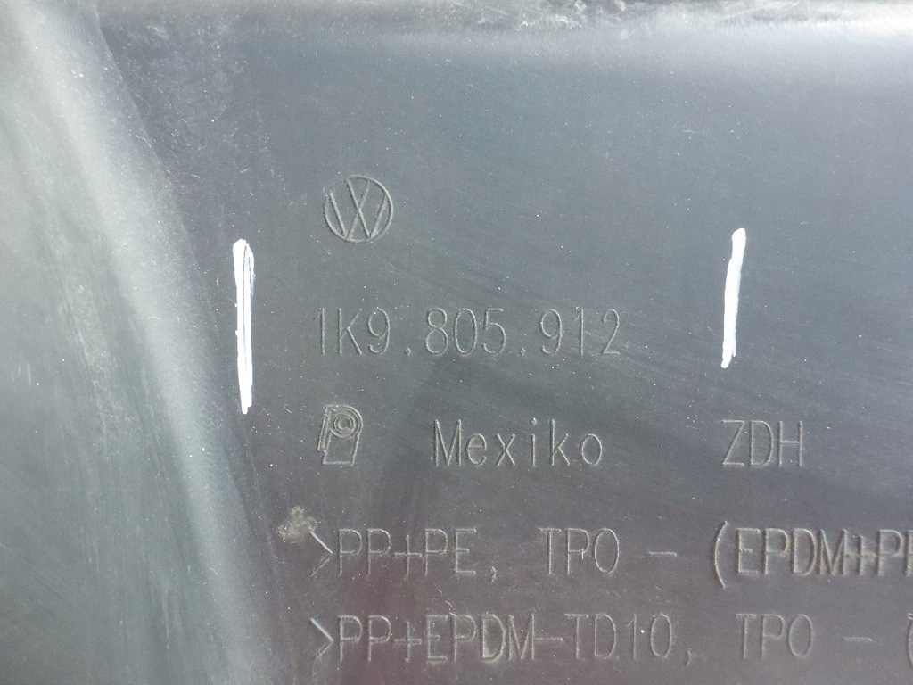 фото №9, Vw golf vi kombi 1k9 09-14 подкрылок передние правое