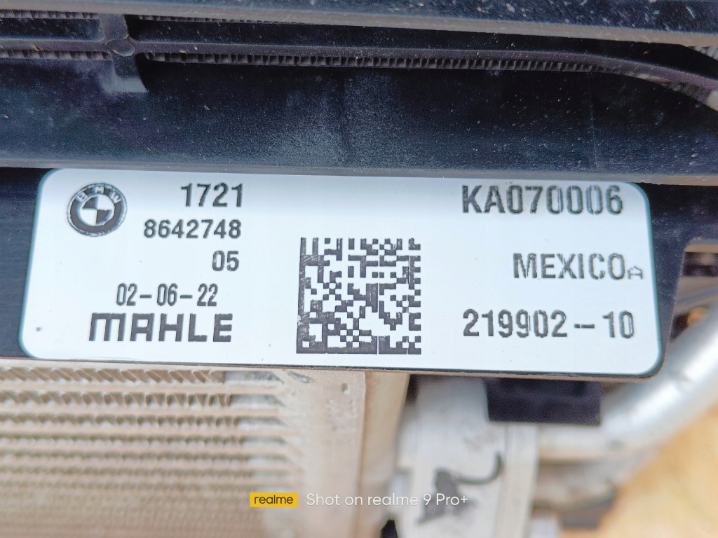 фото №8, Bmw x5 x6 x7 4.0d 45e гибрид комплект радиатор с вентилятор радиатор 2022r