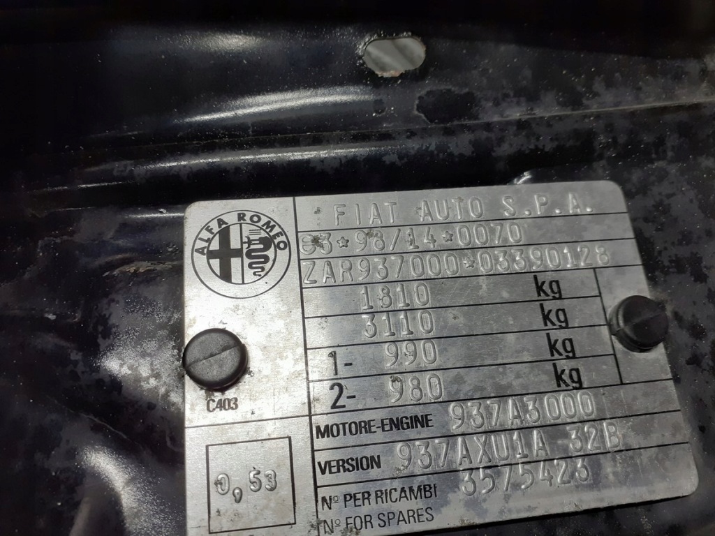 фото №4, Pas усилитель верхний alfa romeo 147