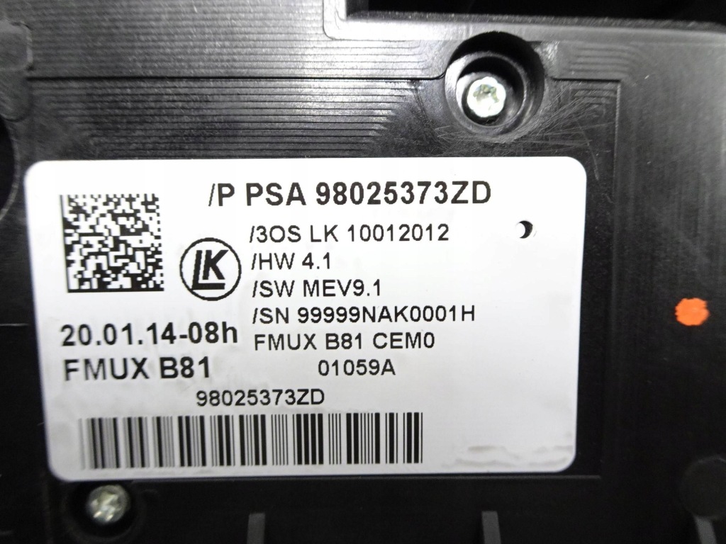 фото №10, Панель радио кондиционера citroen ds5 anglik