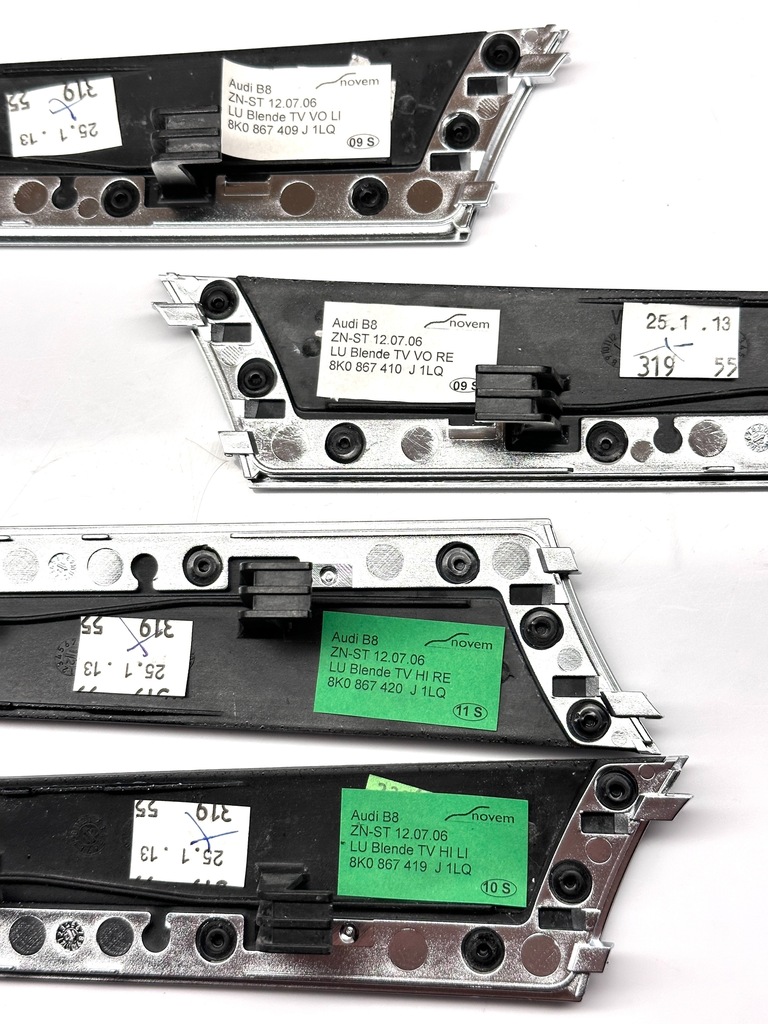 фото №9, Audi a4 s4 b8 a5 s5 sline 1lq black piano декори накладки декоративні салону