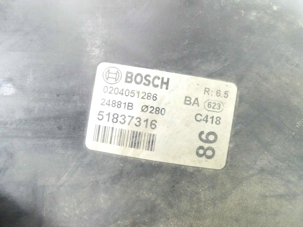 фото №6, Усилитель тормозов тормозные peugeot boxer ii 0204051286, 51837316 2.2 hdi