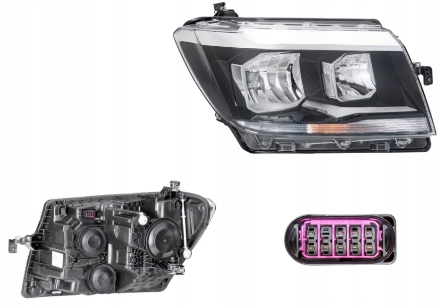 фото №1, Фара лампа правый vw crafter 17- hella