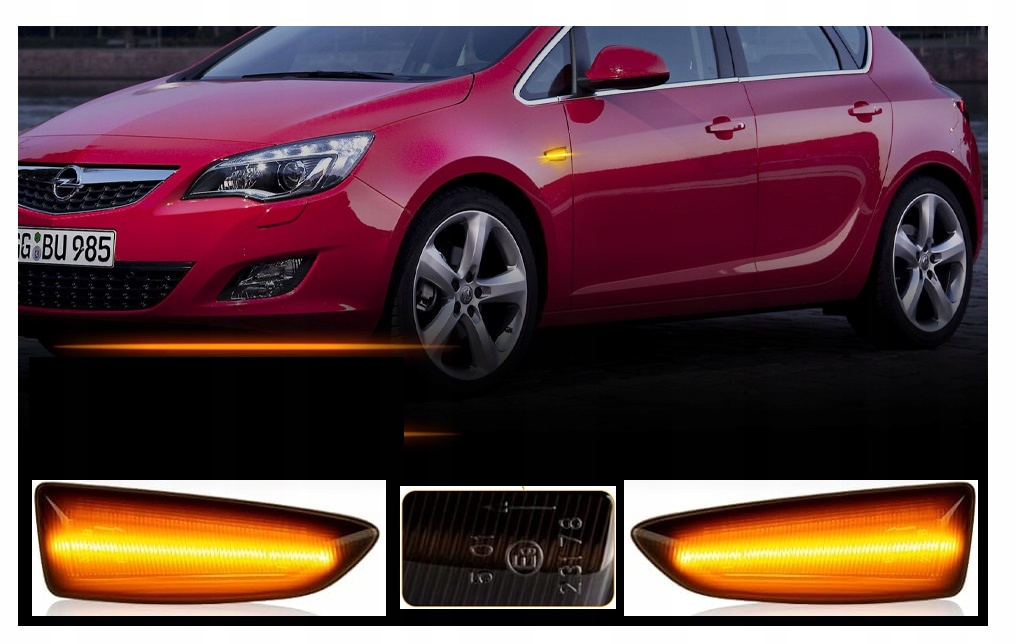 фото №16, Led поворотники opel astra j iv astra k v insignia b ii grandland чёрные