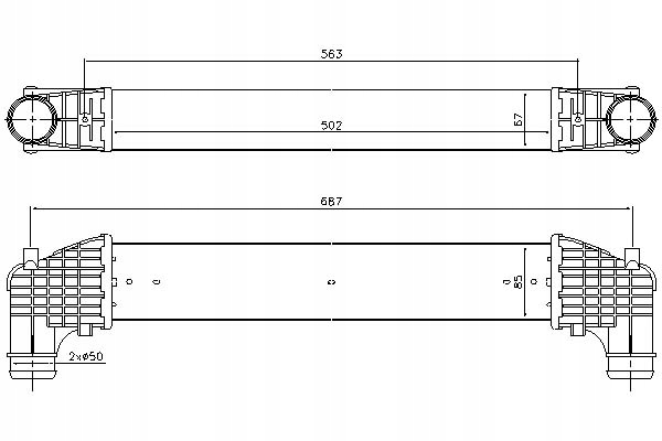 Nissens 96750 интеркулер ford galaxy 95- 1.9 tdi Киев