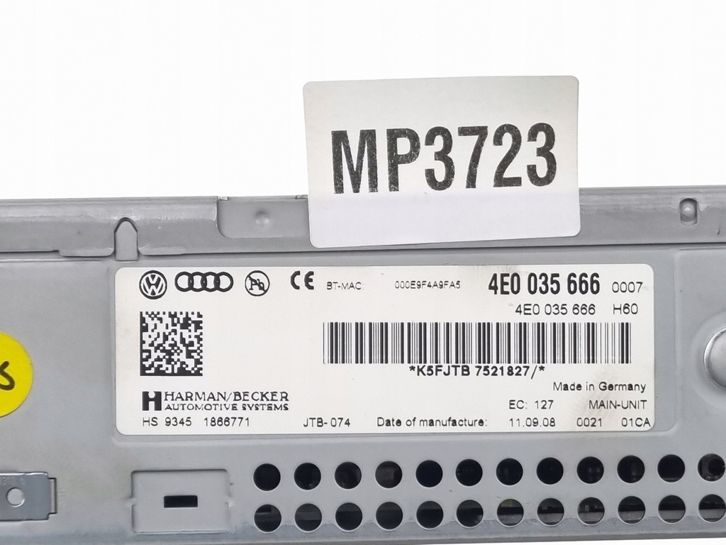 фото №6, Audi a6 s6 c6 4f 2010 станция мультимедийная gps / cd / dvd