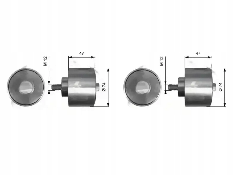 фото №1, 2 x ролик ремень клиновой gates do iveco stralis i, stralis ii, trakker ii