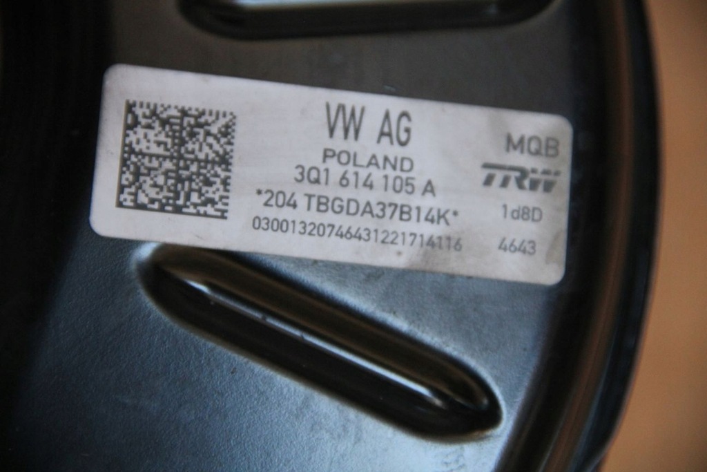 фото №6, Усилитель тормозов тормоза vw atlas v6 3,6 3q1614105a