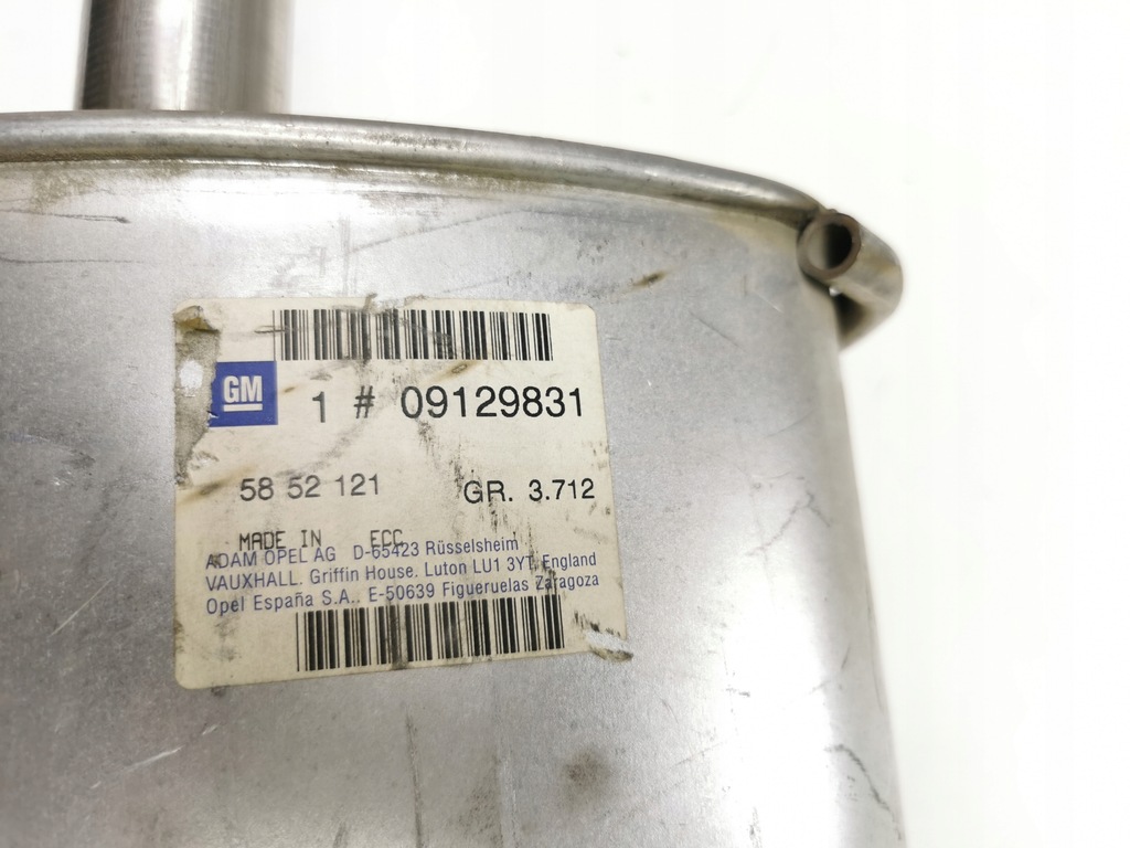 фото №7, Гаситель задний выхлоп opel corsa c оригинальный номер 5852121 9129831