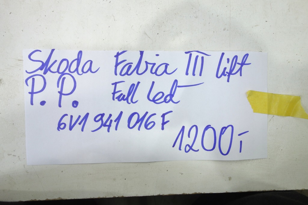 фото №5, Лампа перед правая skoda fabia iii lift full led