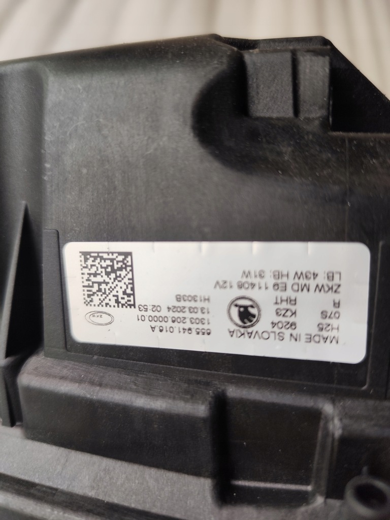 фото №12, Фара правый skoda scala kpl 2023- новый оригинальный nr 655941016a