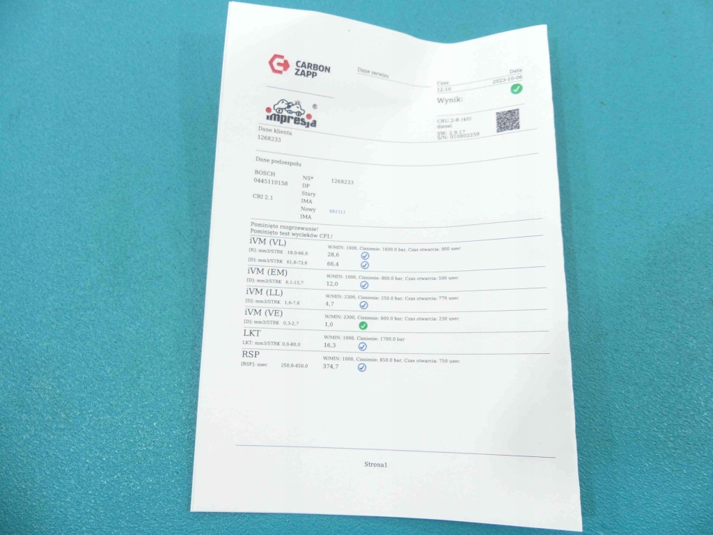 фото №3, Test форсунка audi a8 d3 0445110158 4.0 tdi