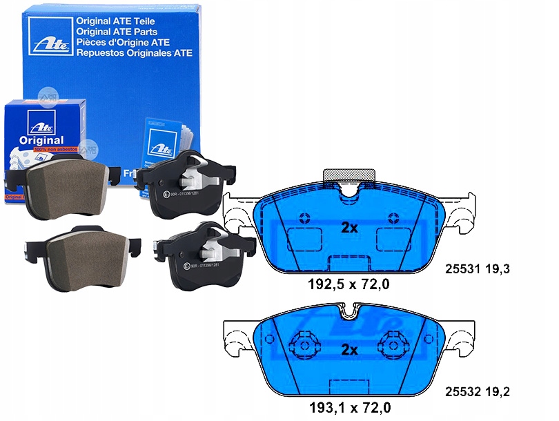 фото №1, Тормозные колодки тормозные mercedes перед w166 x166 gl ml 4-