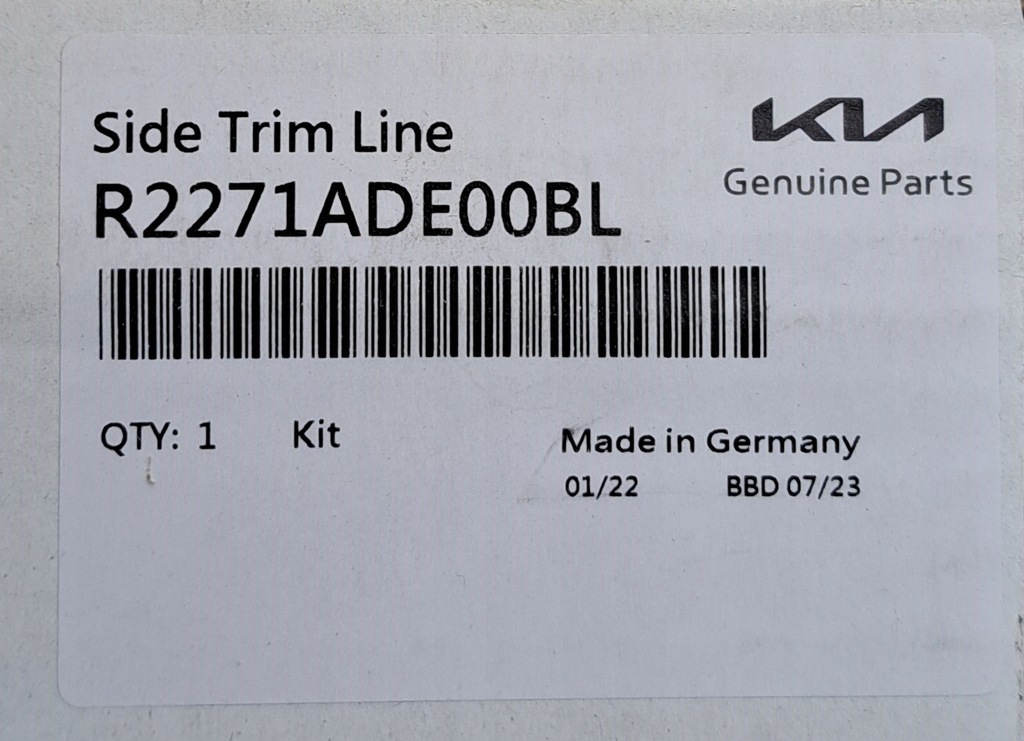 фото №3, Оригинал kia молдинг декоративная дверь крыло комплект r2271ade00bl kia sportage