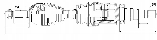 фото №1, Nty npw-fr-054 wał привідний