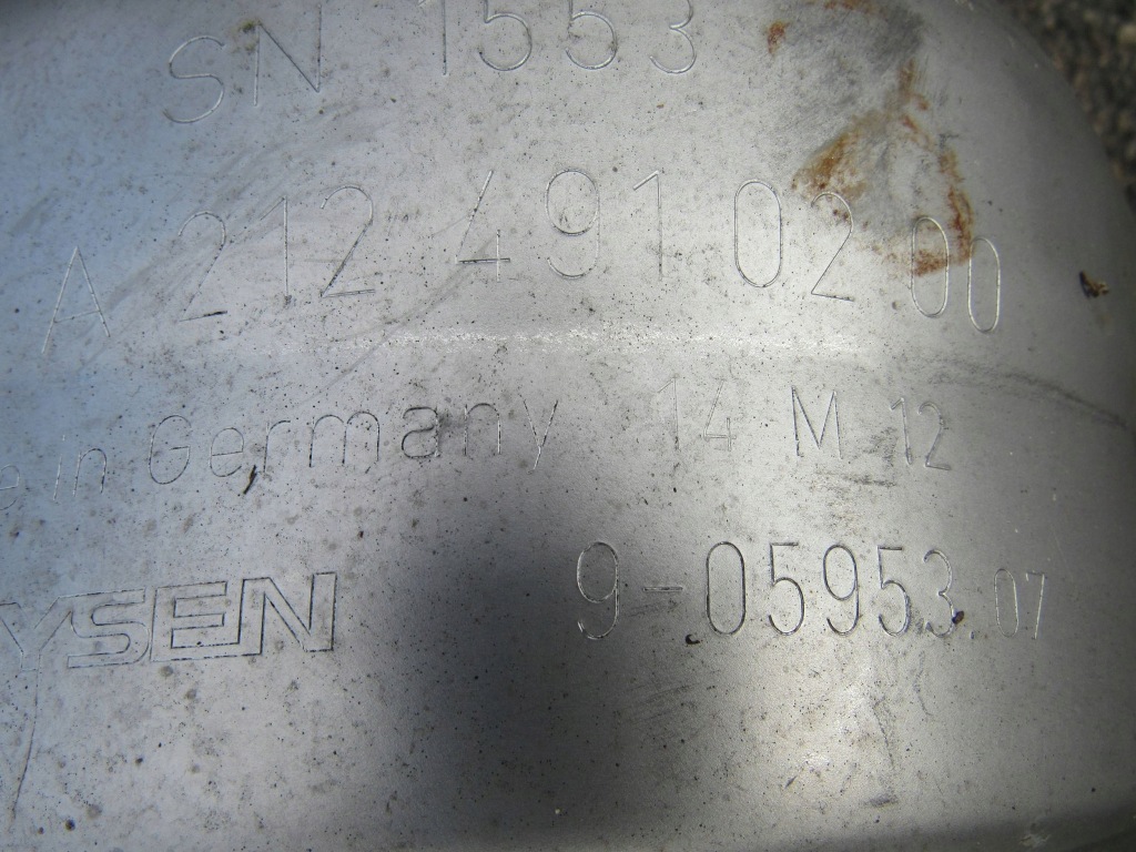 Глушники вихлоп mercedes-benz cls c218 218 3.0 cdi a2124910200 Ціна