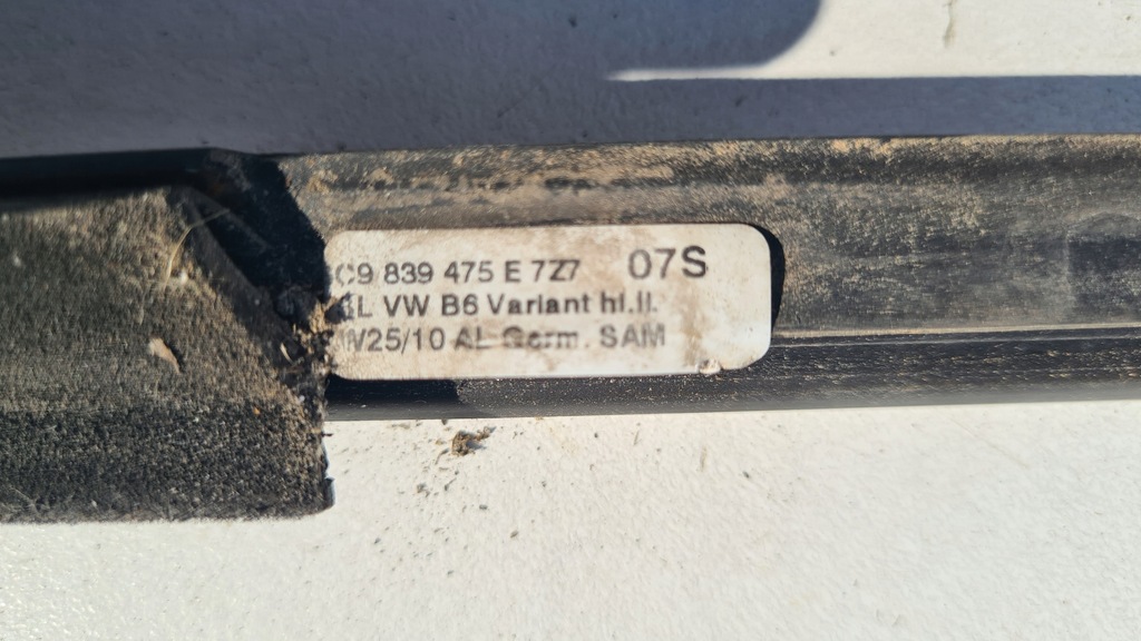 фото №5, Vw passat b6 05-10r kombi прокладка рамка накладки дверь хром левый задняя