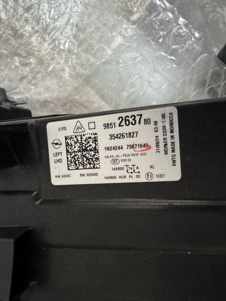 фото №7, Opel corsa f lift левая лампа full led