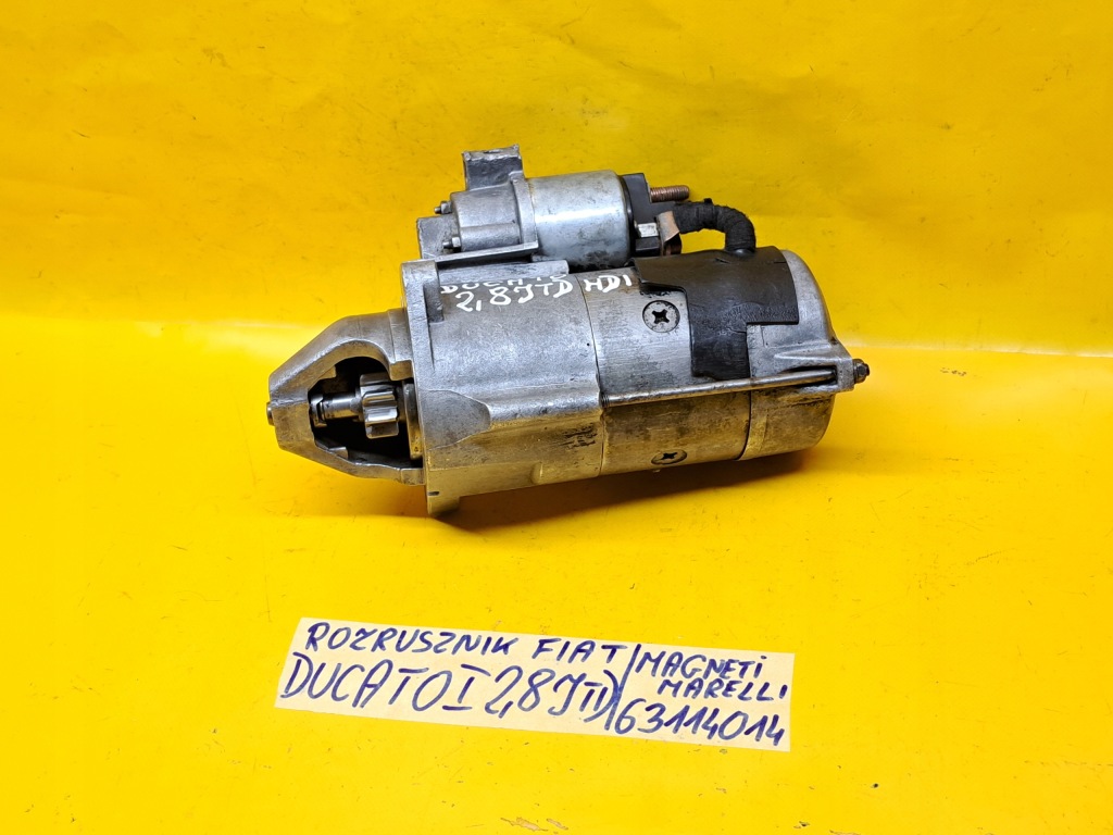 Стартер fiat ducato 1 2,8 jtd 94-02r 63114014 magnetti marelli . Оригінал