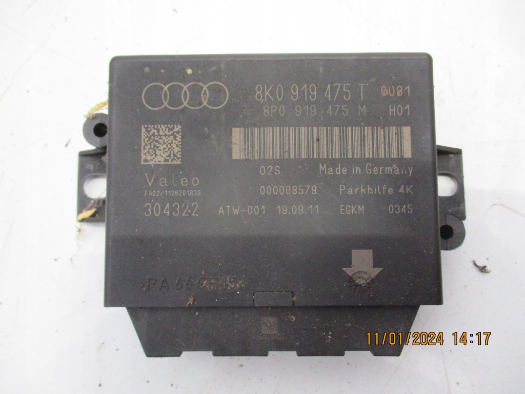 фото №1, Audi a4 b8 -модуль парковки 8k0919475t