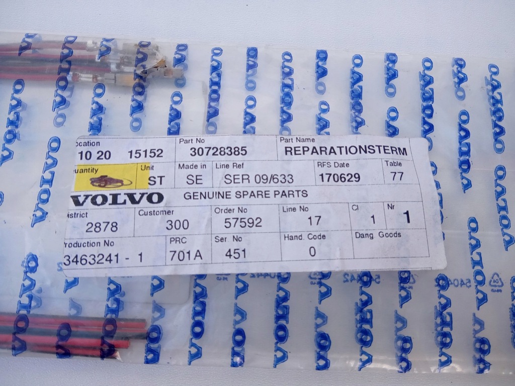 фото №6, Ремкомплект проводка 1-2.5 mm volvo c30 c70 s40 s60