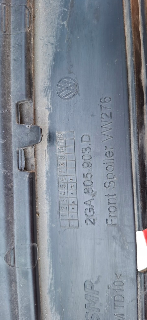 фото №14, Vw t-roc 2017- спойлер накладка бампер перед 2ga805903d