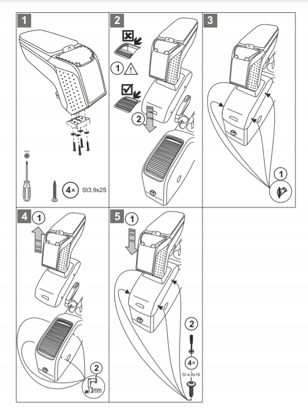 фото №13, Opel crossland x 17- - подлокотник lux armster 2
