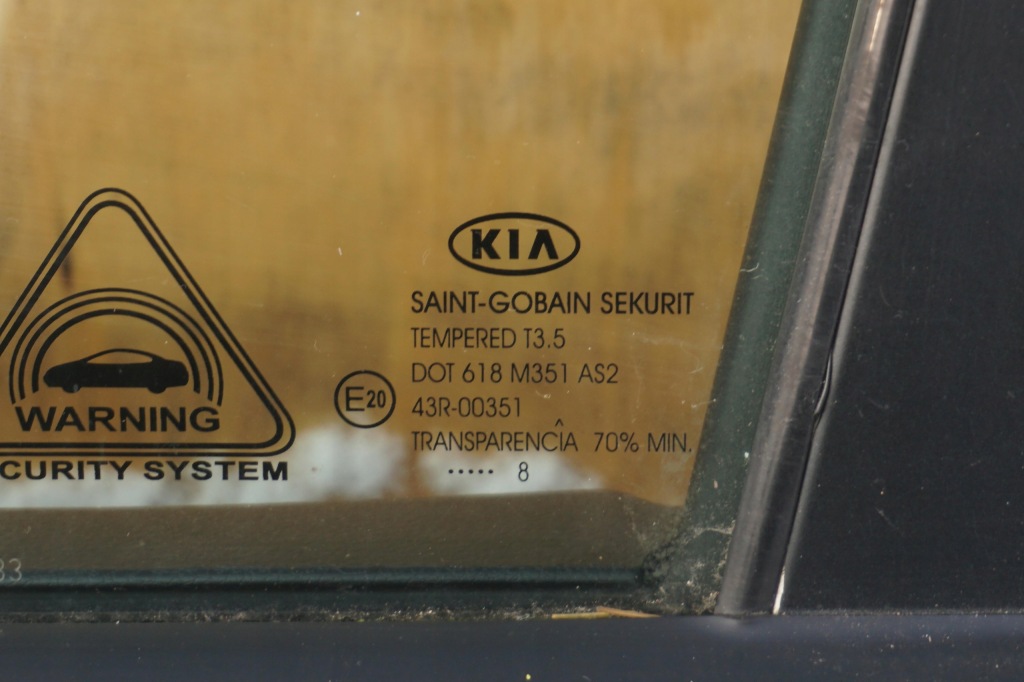 фото №11, Kia sportage ii je двері праве задні скло 9s nr.52 сріблястий молдинг