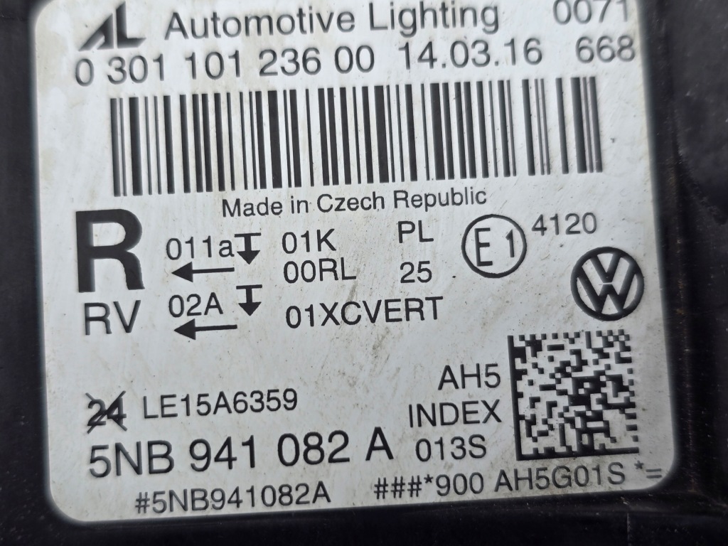 фото №6, Vw tiguan 2 ii 5nb full led лампа передняя